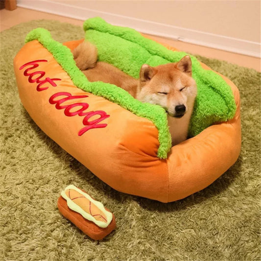 Hot Dog Pet Bed.