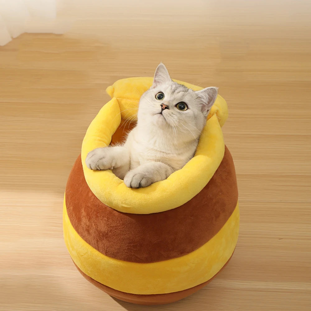 Cozy Honey Pot Pet Bed.