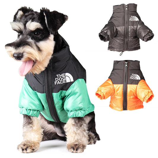 Stylish Dog Face Puffer Coat.